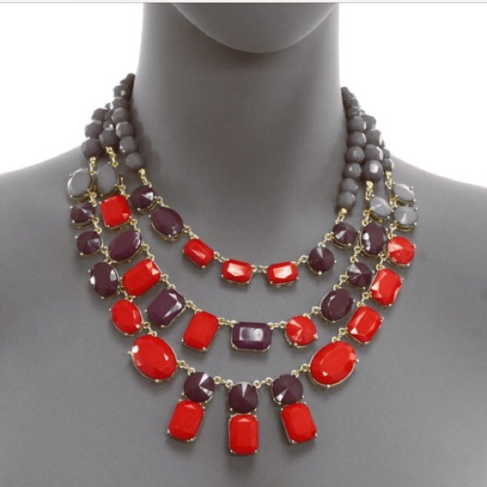 ‘Isabelle’ Statement Gemstone necklace